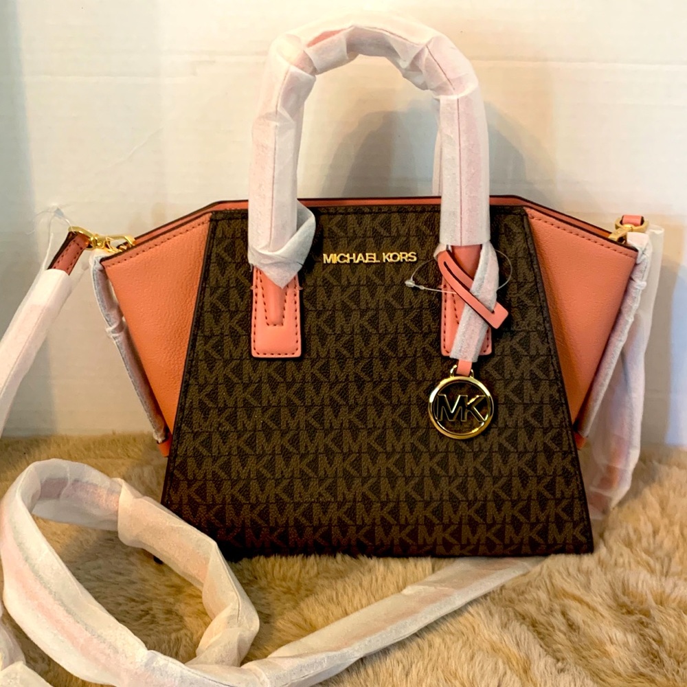 BNWT MICHAEL KORS AVRIL SATCHEL SM